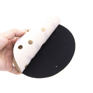 Công Cụ Mài Mòn 125Mm 5Inch 6 Lỗ Vàng Vàng Giấy nhám Móc Và Vòng Cát Giấy Sanding Đánh Bóng Đĩa Cho Xe Sơn Loại Bỏ - Product Image 5