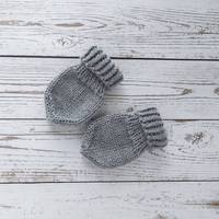Crochet Nouveau-né Bébé Cadeau pour Naissance Bébé Coton Bio Tricoté Main Mitaines Bébé