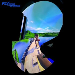 เครื่องจำลองโรงภาพยนตร์บิน 9 มิติ สำหรับใช้งานในร่ม/กลางแจ้ง อุปกรณ์ VR/AR/MR พร้อมแทร็คมองเห็นได้ด้วยตาเปล่า แท่นเคลื่อนที่แบบโลหะ/เหล็ก/MPC สำหรับสวนสนุก - Product Image 3