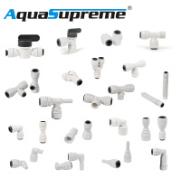 1/4 "3/8" OD Tube 1/8 "3/8" 1/2 "filetage mâle osmose inverse Aquarium raccord rapide RO eau mâle coude tuyau raccord connecteur
