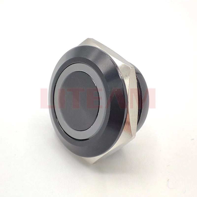 Индивидуальные 19 мм 22 мм черный короткий средства ухода за кожей плоской 12 мм 16 мм из металла мгновенные Водонепроницаемый 3V-6V светодиодной подсветкой RGB кнопочный переключатель