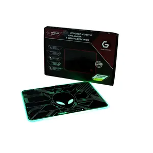 厂家价格RGB发光二极管14色电脑鼠标垫定制标志a 4尺寸发光二极管发光大尺寸游戏垫