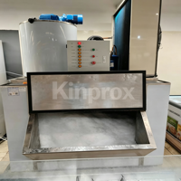 Máquina de Hielo en Escamas Comercial Refrigerada por Aire, 1T, 2T, 3T por Día, Ahorro de Energía, Bajo Mantenimiento, para Procesamiento de Alimentos