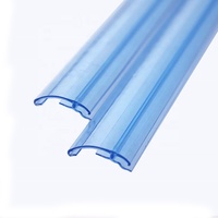Bande de profilé plastique extrudé en PVC transparent bleu, antistatique, durable, moderne et économique pour la vente en gros