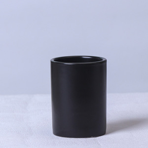 Tazza in Ceramica Minimalista Giapponese Bianca e Nera per Coppie, Tazza <span class=keywords><strong>da</strong></span> Tè Cilindrica Senza Manico, Bicchiere per Spazzolino <span class=keywords><strong>da</strong></span> Denti e Collutorio per Hotel - Product Image 5