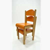 Chaise d'apprentissage pour enfants en bois massif empilable à profil bas, chaise en bois pour la maternelle, pour la maison et le salon