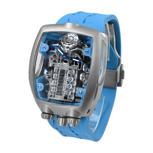 Reloj Deportivo Impermeable 3ATM ODM OEM para Hombre, Caja Rectangular de Acero Inoxidable, Correa de Silicona, Movimiento Mecánico Automático Personalizado - Product Image 2