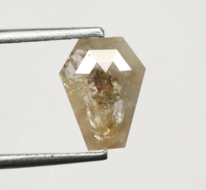 Diamant de haute qualité 1.41 carats naturel lâche rustique cercueil Rose coupe diamant pour bijoux diamant pour mariage - Product Image 1