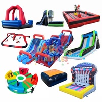 Piste de course gonflable pour karting en plein air de 30x15m, piste de course pliable pour 5 à 10 passagers, en vente