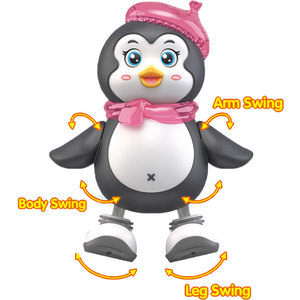 Giocattoli per Bambini all'Ingrosso, Pinguino Danzante con Musica, Robot Educativo in Plastica a Batteria, Regalo Didattico - Product Image 3
