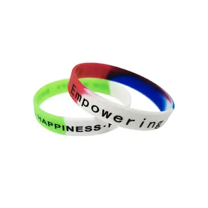 Wholesale Luminous Silicone Wristband With Your Logo Custom