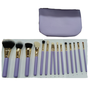 Juego de 9 <span class=keywords><strong>Brochas</strong></span> de <span class=keywords><strong>Maquillaje</strong></span> Veganas Sintéticas Suaves de Color Rosa Brillante con Soporte para Uso en Rostro, Brillo Labial y Delineador de Labios - Product Image 2