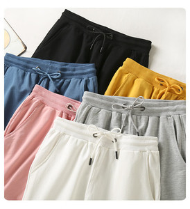 <span class=keywords><strong>Pantaloncini</strong></span> da spiaggia Casual da <span class=keywords><strong>uomo</strong></span> personalizzabili da <span class=keywords><strong>uomo</strong></span> in <span class=keywords><strong>cotone</strong></span> 100% taglia media Plus ODM/OEM pantaloni in bianco Logo con motivo solido pettinato - Product Image 3