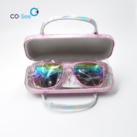 Boîte de rangement pour lunettes de soleil, lunettes de vue, lunettes de soleil fantaisie, avec poignée, pour enfants et filles, fabrication OEM en gros