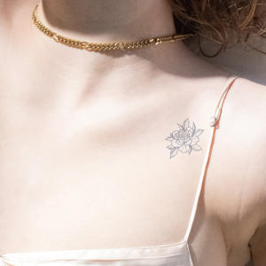 Tatuaje Temporal Semipermanente de Hierbas de Serpiente y Peonía sin Agua, Diseño de Estrella Brillante, Duración de 7 Días, Venta al por Mayor - Product Image 3