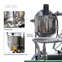 Ligne de production YETO 100 200 300 500ml à double tête pour le remplissage et le capsulage de pâtes chauffantes pour cosmétiques et aliments