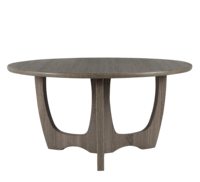 Table basse ronde moderne avec base sculpturale, table centrale polyvalente pour salon, pièce d'appoint élégante pour toute décoration intérieure