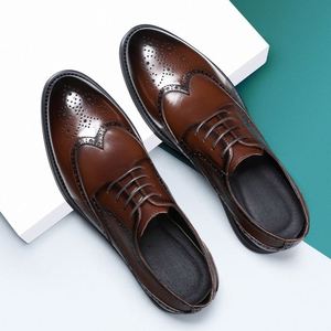 Zapatos de Cuero para Hombre, Estilo Coreano, con Suela Gruesa y Borlas en Contraste, Casuales, Juveniles, Venta al Por Mayor - Product Image 2