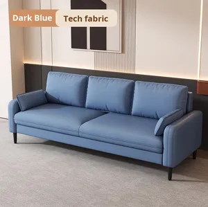 Hiện đại tối giản kem màu vải sofa 1 3 chỗ ngồi nhỏ gọn ghế cho phòng khách nhỏ căn hộ cho thuê nhà - Product Image 2
