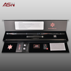 A-03-SET ASNCUE <span class=keywords><strong>Queue</strong></span> <span class=keywords><strong>de</strong></span> <span class=keywords><strong>billard</strong></span> <span class=keywords><strong>de</strong></span> haute qualité en fibre <span class=keywords><strong>de</strong></span> carbone avec joint central, fût en fibre <span class=keywords><strong>de</strong></span> carbone, pointes radiales 3*8/8 <span class=keywords><strong>de</strong></span> 12,5 mm, 19,5 oz - Product Image 2