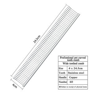 Il pettine curvo dei denti di bellezza dell'animale domestico è leggero e resistente. Estetiste per animali domestici tagliano i cani e si pettinano i capelli estetista professionale - Product Image 3