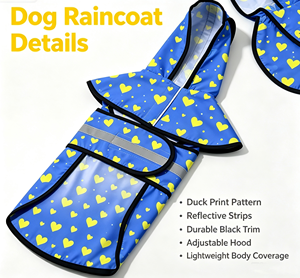 Impermeable para Perros con Capucha, Ropa Reflectante para Mascotas, para Perros Pequeños, Medianos y Grandes, para Exteriores - Product Image 6