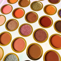 Maquillage personnalisé, maquillage végétalien, fards à paupières, cosmétiques, paillettes, 35 couleurs, fards à paupières hautement pigmentés, imperméables, palettes de fards à paupières, marque privée