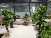 Arbres artificiels en cèdre et en pin, petit arbre artificiel en pin, plante artificielle en pin, décoration intérieure et extérieure
