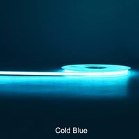 5MM 400LEDs/M buz mavi esnek COB LED şerit işık peyzaj & ev DIY aydınlatma için uzaktan kumanda ile kesilebilir dohome