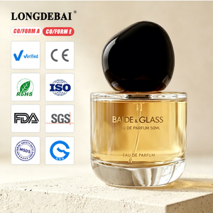 Wholesale Custom Clear Crimp Perfume Spray <b>Bottle</b> <b>50ml</b> 100ml Elegant Glass Perfume <b>Bottle</b> With Cap - Product Image 1