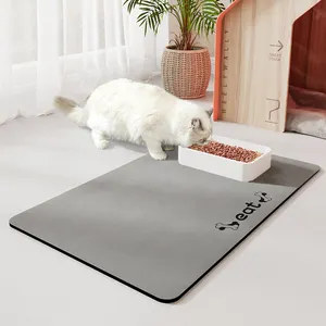 Pet Feeding Mat Non Slip Dog Food Mats Use Diatomite Rubber Absorbent Washable Replace Waterproof Silicon Pet Absorbent Mat RTS