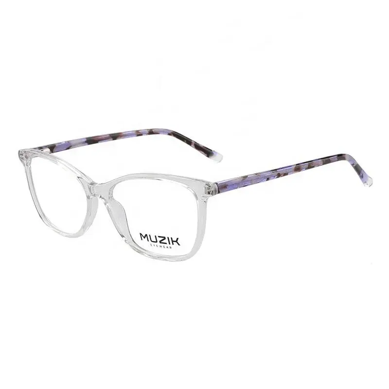 LA026 New Design Popular Transparent Acetate Brand Anti Blue Light Optical Spectacles Glasses Frame