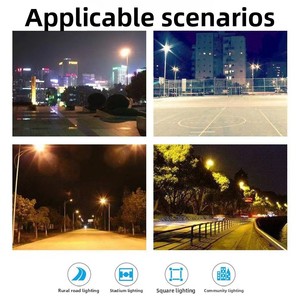 <span class=keywords><strong>Lampadaires</strong></span> solaires LED IP65 pour l'extérieur, éclairage de jardin et de route, activation nocturne automatique, lumière du jour 6000K, télécommande - Product Image 3