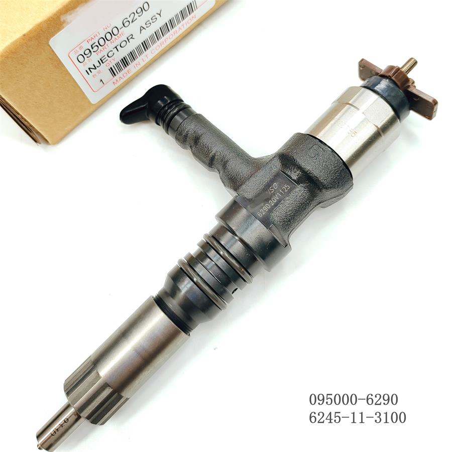 High Quality Diesel Engine Fuel Injector 095000-6290 Common Rail Injection Nozzle 6245-11-3100 For KOMATSU SAA6D170E-5A/5B/5C
