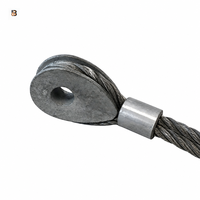 Anneau de protection pour câble métallique en acier, type cœur de poulet, œil de cheval, DIN3091, usage intensif, fabriqué à Shandong Beifan