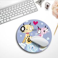 Tapis de souris de jeu personnalisé rond et carré antidérapant en caoutchouc par sublimation pour clavier et souris