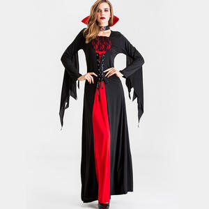 Faux <span class=keywords><strong>Twinset</strong></span> Lace up Dress Vampire Long Sleeve Cosplay Costume Foe Party Festival - Product Image 3