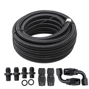 Kit de Mangueras de Refrigerante Hoso Racing AN6 Negras, Tubería de Enfriador de Aceite 4L60E con Accesorios para Mejora y Reequipamiento - Product Image 3