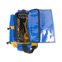 Sac à outils pour électriciens, fabricant OEM, bâche en PVC robuste, imperméable, 20-36L, multi-poches, bandoulière réglable