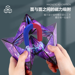 Cubo magnético educativo 4x4, rompecabezas Rubiks para niños, juguete de entrenamiento de pensamiento espacial, edad de 4 a 6 años, Unisex - Product Image 5