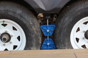 Exilios stabilisateur authentique pour remorque RV, équipement en acier inoxydable à double roue, pivot de sécurité des pneus sur les deux roues - Product Image 2