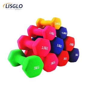 Wholesale <strong>Small</strong> <strong>Weight</strong> 0.5KG 1-10KG Color Vinyl Hexagonal Dumbbells Vinyl Coated Dumbbell Customized Logo Dumbbell Set - Product Image 2