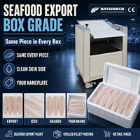 Descueradora Industrial de Pescado SUS304 Rociado Continuo de Agua para Pangasius Abadejo de Alaska Macarela Planta Exportadora
