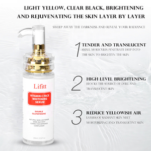 Lifitt Vitamin C Hautpflege Serum Gesicht feuchtigkeit spendende dunkle Knöchel entfernen Glutathion aufhellen des Serum - Product Image 6