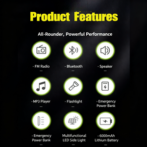 Lámpara de señal de reflector solar de alta calidad de larga duración para rescate de emergencia Camping pesca senderismo linterna solar - Product Image 6
