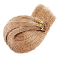 Grand stock 22 20 pouces 1gr Cuticules alignées Remy Pré-collées Extensions de cheveux humains Microlink Cheveux INDIENS Livraison rapide