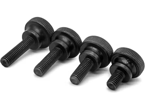 Mejor Precio Tornillo de Mariposa Métrico Ajustable de Acero al Carbono Negro M5 M6 M8 M10 con Cabeza Larga Lisa y Cabeza Acanalada - Product Image 1