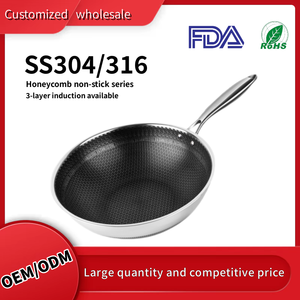 Sartén quirúrgica de <span class=keywords><strong>acero</strong></span> inoxidable, 30 Cm, 32 Cm, Wok - Product Image 2