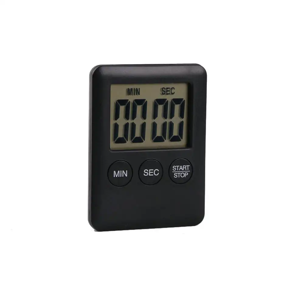 Dijital mutfak zamanlayıcılar LCD kronometre hatırlatma Alarm pişirme çalar saat Loud mıknatıslar saymak aşağı yukarı ikinci düğmeler