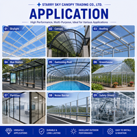 Panneau de toiture transparent en polycarbonate massif, haute résistance aux chocs, insonorisant, ignifuge, qualité industrielle, incassable